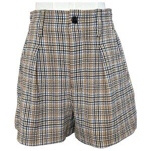 Madewell The Neale Seersucker Plaid High Rise Shorts 2